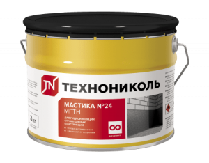 Мастика гидроизоляционная ТЕХНОНИКОЛЬ №24 (МГТН), 3л Мастика гидроизоляционная ТЕХНОНИКОЛЬ №24 (МГТН), 3л